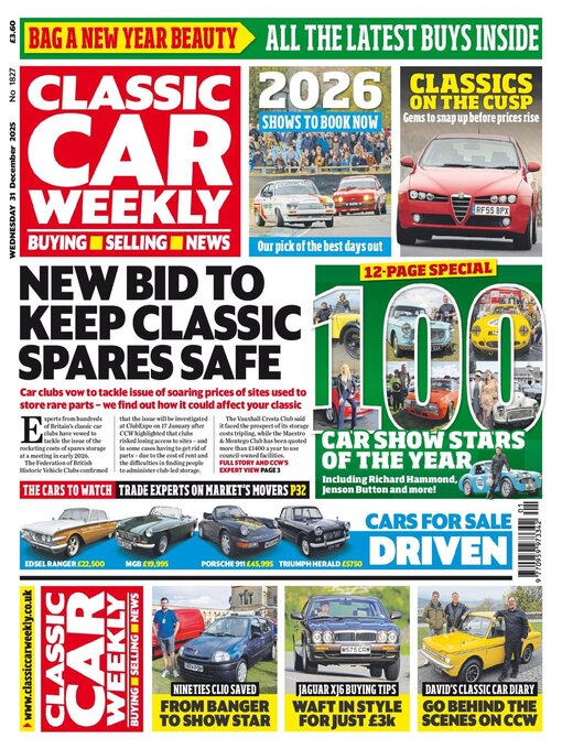 Title details for Classic Car Weekly by H BAUER PUBLISHING LIMITED - Available